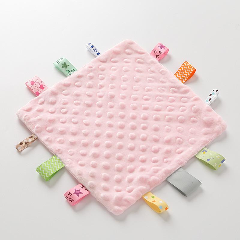 Baby Plush Comforter Sleep Aid With Solid Color For Newborns And Infants