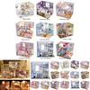 Exquisite 3d Miniature Dollhouse Furniture Kit With Led Light For Imaginative Kids