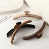 Large Thin Shark Clip Acrylic Geometric hair claw Temperament Matte Claw Clip  Bath