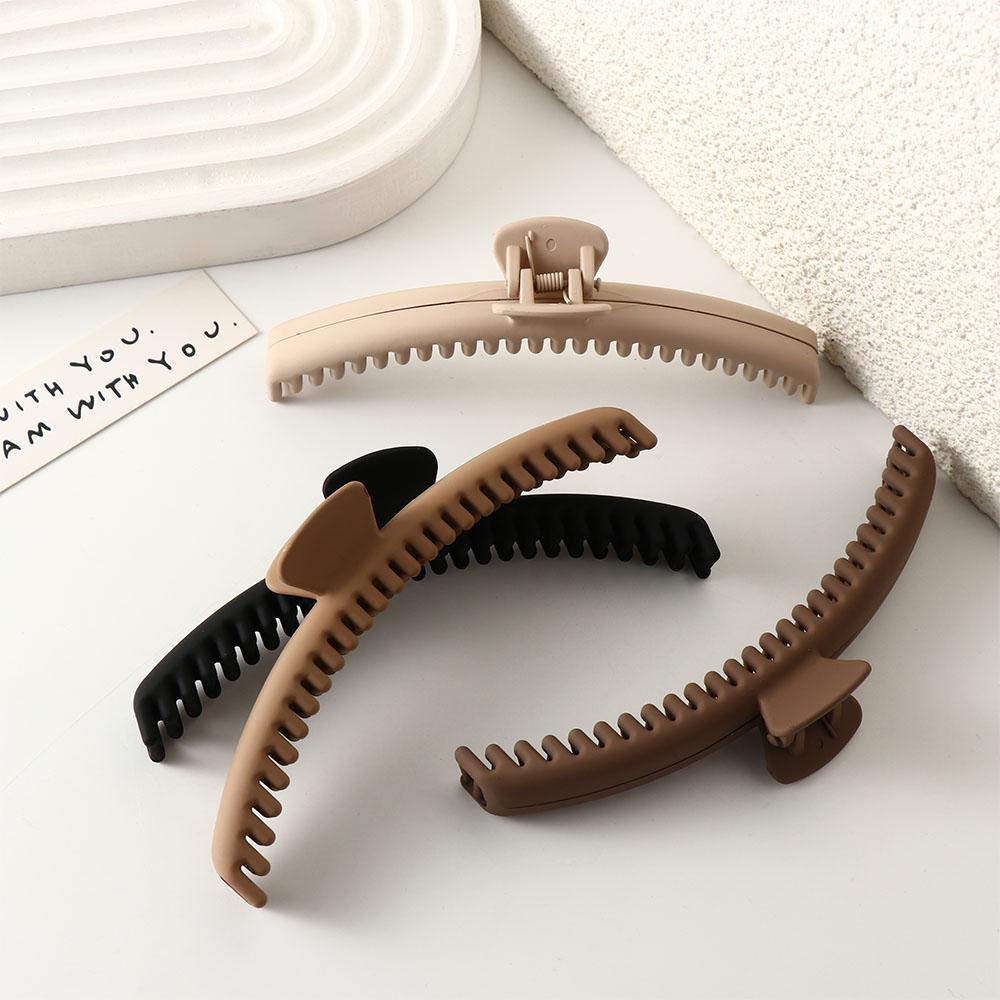 Large Thin Shark Clip Acrylic Geometric hair claw Temperament Matte Claw Clip Bath