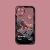 INS Purple Blue Sunset Snow Mountain Phone Case For iPhone 14 15 13 12 11Pro Max XR X XS Natural Scenery Shockproof Bumper Cover