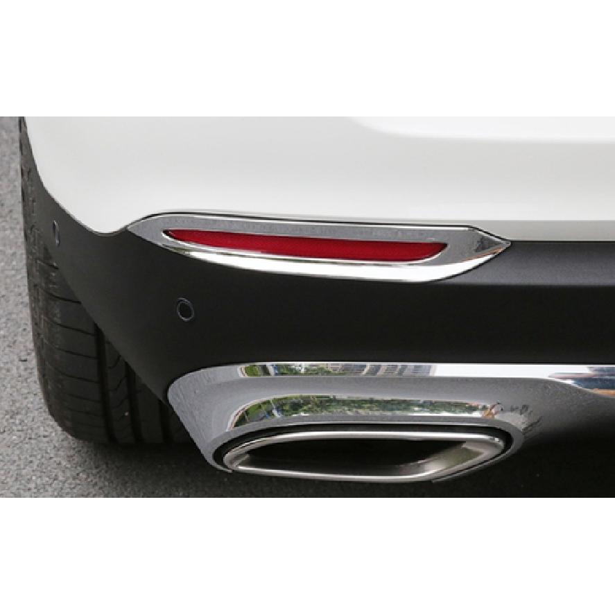 ABS Chrome Rear Fog Light Lamp Cover Trim For 2016- Mercedes-Benz GLC300