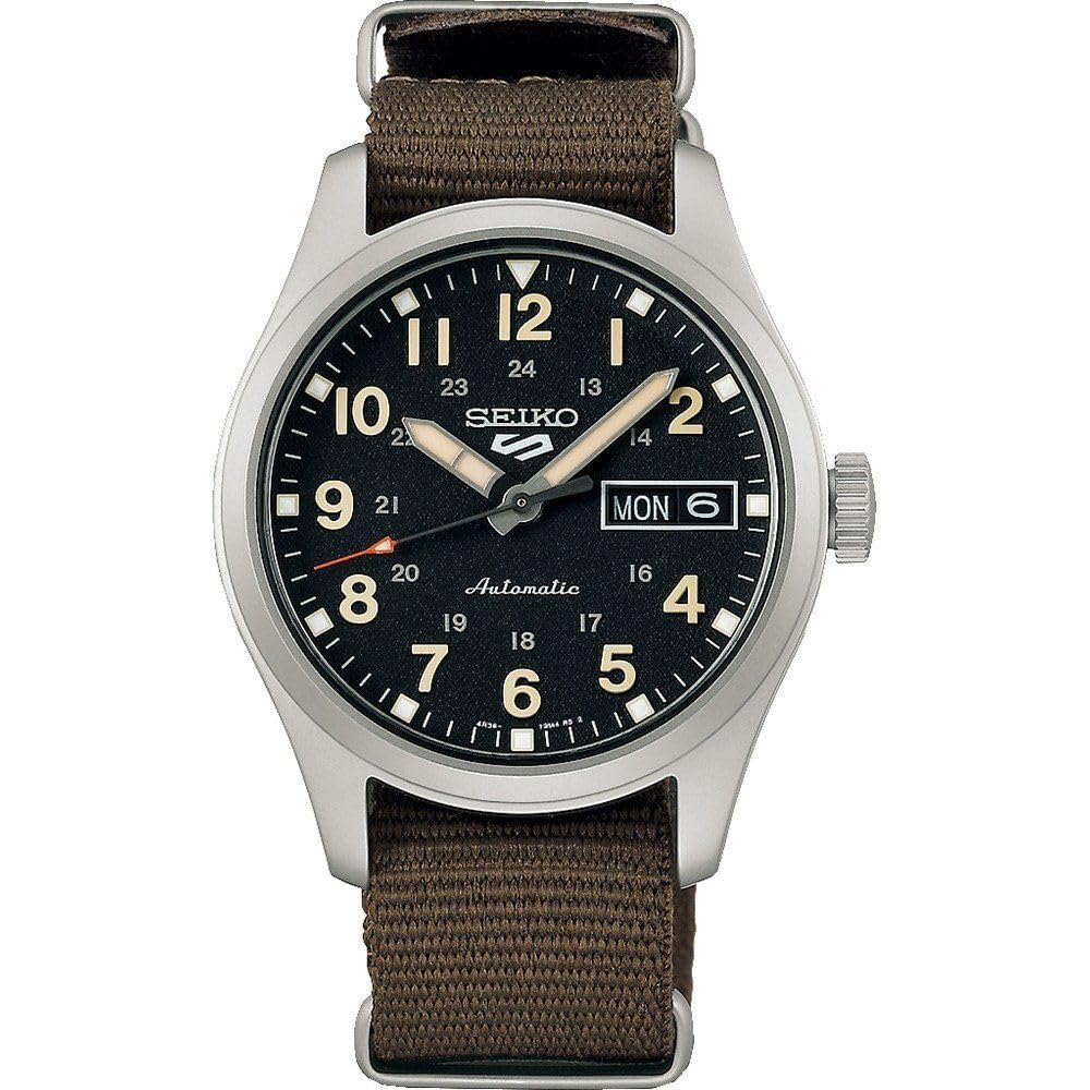 

Seiko SEIKO Wristwatch Automatic with Manual Winding Overseas Model Black Nylon Band SRPJ85K1 Men...