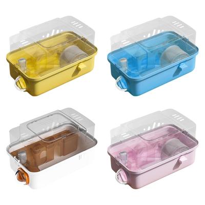 Hamster Cage, Breathable, 2 Levels, Habitat for Rabbits, Rats,