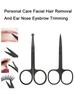 Nose Hair Shears For Personal Care Facial Hair Removal And Ear Nose Eyebrow Trimming Stainless Steel Fine