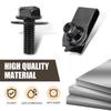 20 PCS Automotive Body Bolt Kit with Bumper Clips, Extruded U-Nut Clamps for Mudguard Fixing, Integrated Push-Pull Screws for Universal Car Body Repa