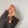 Funny Sakura Cat Phone Lanyards Cute Key Chain Korean Style Key Ring Bag Pendant Bag Accessory