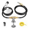 ABWR-1Set Propane Fire Pit Adjustable Pressure Regulator Hose Control Valve Replacement With 1/2In Control Valve Key Set