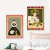 Cute Famous Painting Cartoon Art Poster And Prints Canvas Paintings Wall Art For Living Room Home Decoration