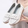 Women's Flats Moccasins Driving Shoes Casual Walking Minimalist Soft Summer Hollow Flower Shoes for Students Girl Over Sized