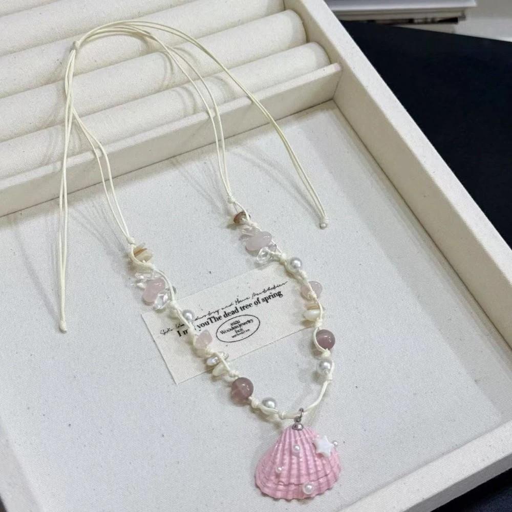Beach Surfer Starfish Shell Choker Dopamine Bead Trendy Beach Necklace  Holiday Choker