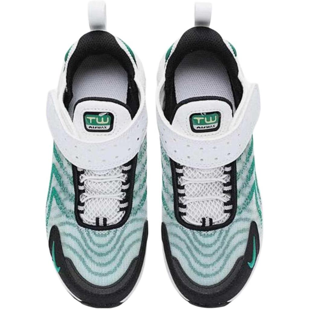 Nike Air Max Tw Comfortable Simple Low Top Kids Running Shoes Kids Running Shoes White Green Black DQ0297-106