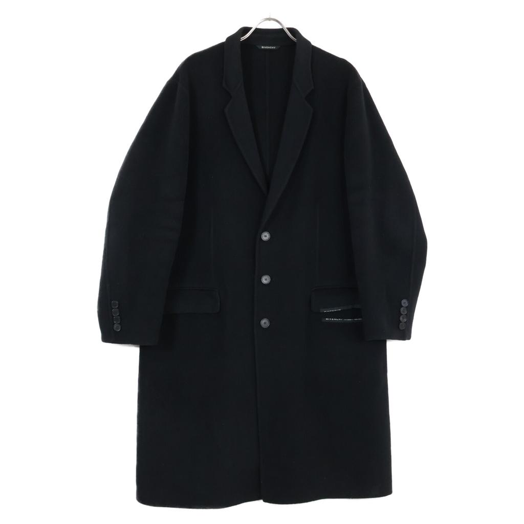 Givenchy BMC04912ZE Wolle 90% Kaschmir 10% 3B Chester Coat Mantel 54 schwarzGebraucht