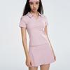 Sports Polo Shirt, Tennis Suit, Fitness Short-sleeved Women's Comfortable and Breathable Yoga Suit, Light and Quick-drying Outdoor Sports Suit