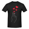 Funny Finger Heart Origami Unisexs Printed Tshirt Unisex T Shirtkawaii