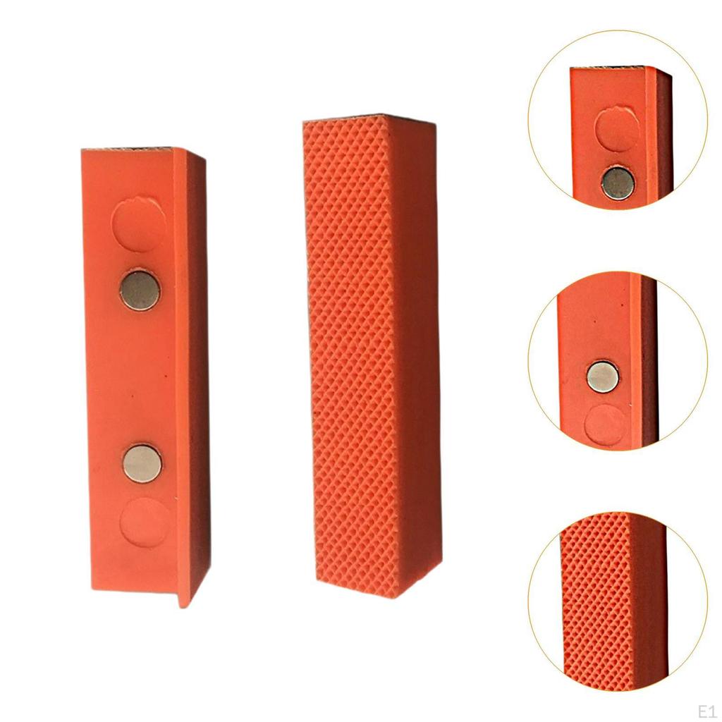2 Pack Vise Jaw Pads TPU Covers for Universal Woodworking Applications