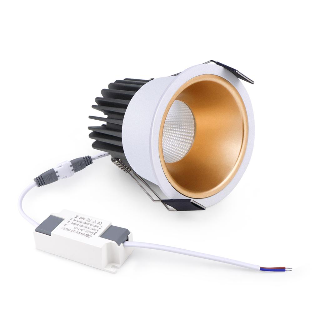 Aluminium Led COB Licht 7W/12W Einbau Decke Lampe Scheinwerfer Led Downlight Weiß Gold/Schwarz Gold innen Licht Küche Beleuchtung