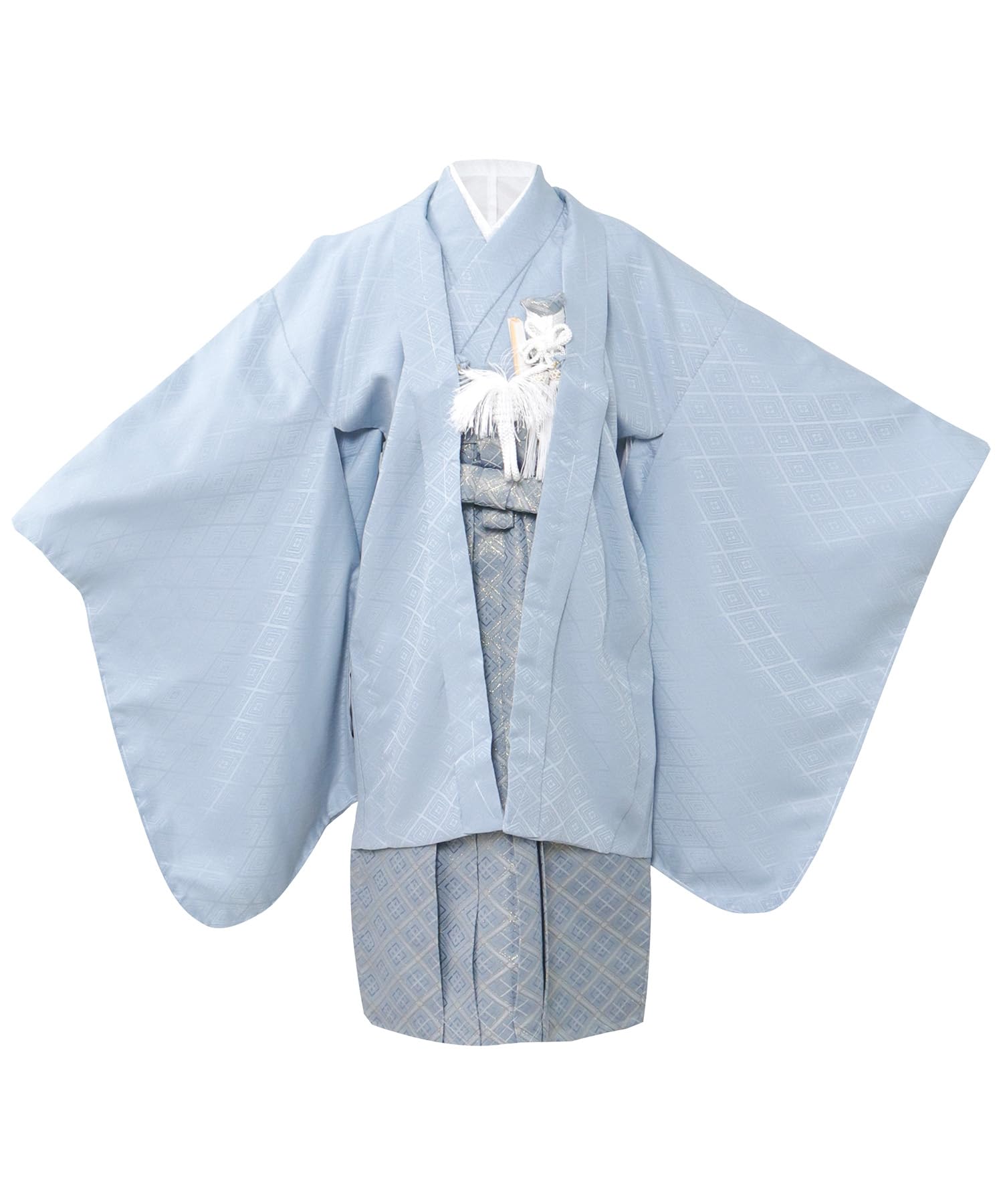 

Кимоно хаори Ситигосан и полный комплект тусклый [KYOETSU] [Kyoetsu] Набор для 5-летнего мальчика, хакама, 753, ((02) синий, размер на 5 лет)