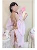 Exotic Princess Lace-up Nightdress: Sexy Open Chest Lingerie for Dancers