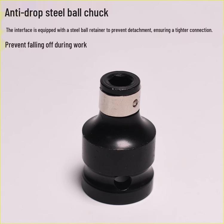 Nigao Electric Wrench Adapter: 1/2 to 1/4 Hex Socket Bit, Telescopic Spring Sleeve
