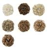 Păr postis pentru coc dezordonat, aspect natural, creț, gros, coc, scrunchies, extensii de păr Ponytail sintetice pentru femei cu elastic