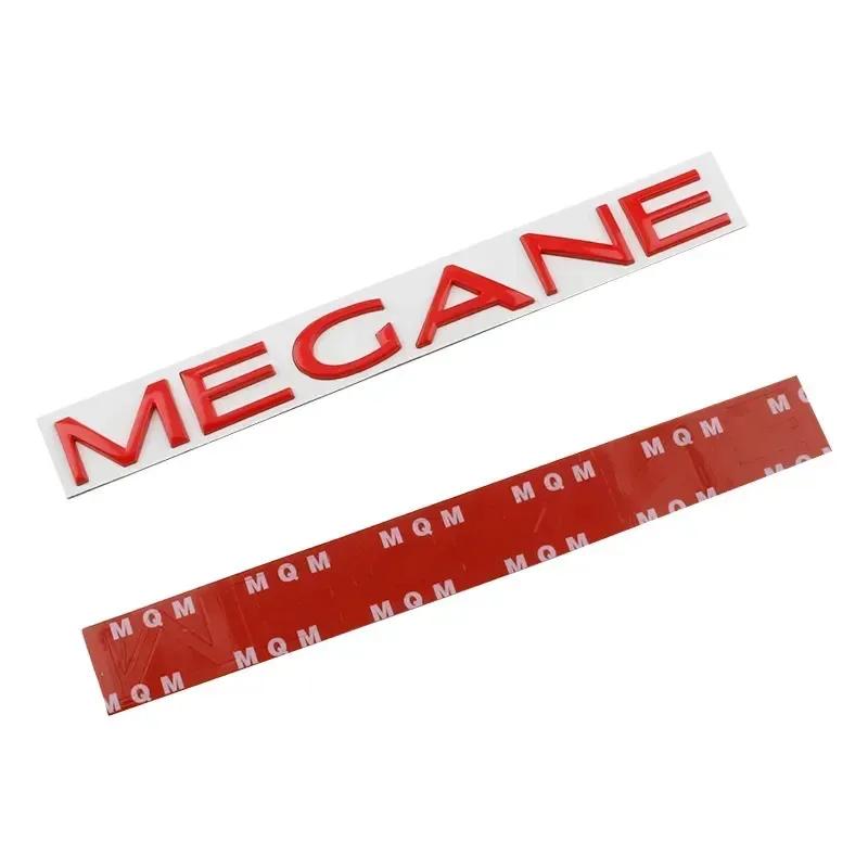 3D Car Metal Trunk Letters Words Logo Emblem Badge Decals Sticker For Renault Megane 1 2 3 4 5 RS GT Styling Parts Accessories n222