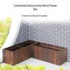 HANDUNYOU Outdoor Wooden Planter Box with Partition