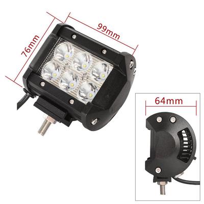 1PC Tragbare ATV SUV UTE Fahren Lampe für Jeep Allgemeine 18W LED Arbeit Licht 4WD Offroad Spot Nebel