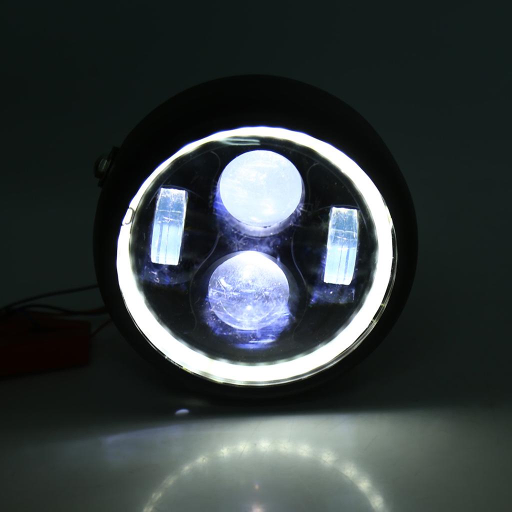 16cm 6.5 Motorcycle LED Headlight HeadLamp Bulb for Sportster Cafe Racer Bobber