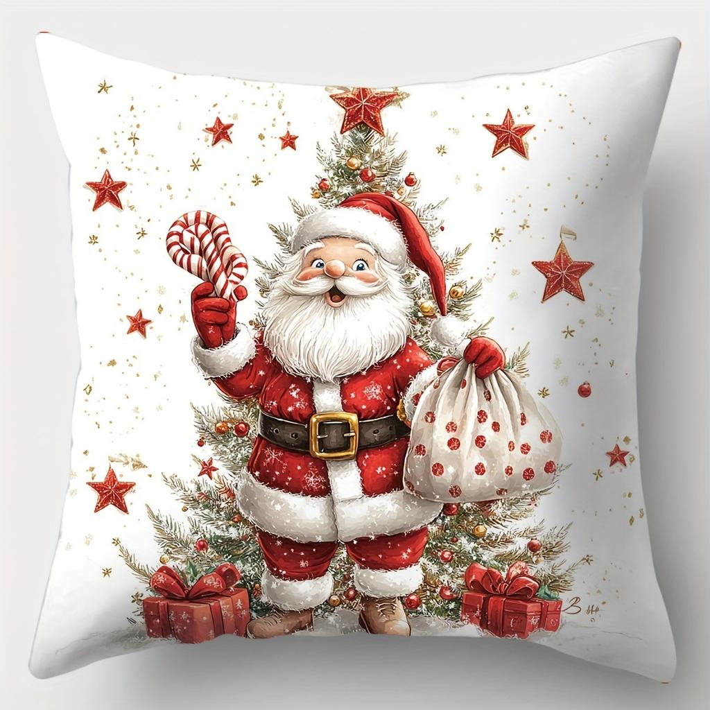 Merry Christmas decoration Pillowcase New Year Gift Santa Claus Snowman Pattern Home Room decoration Sofa cushion cover