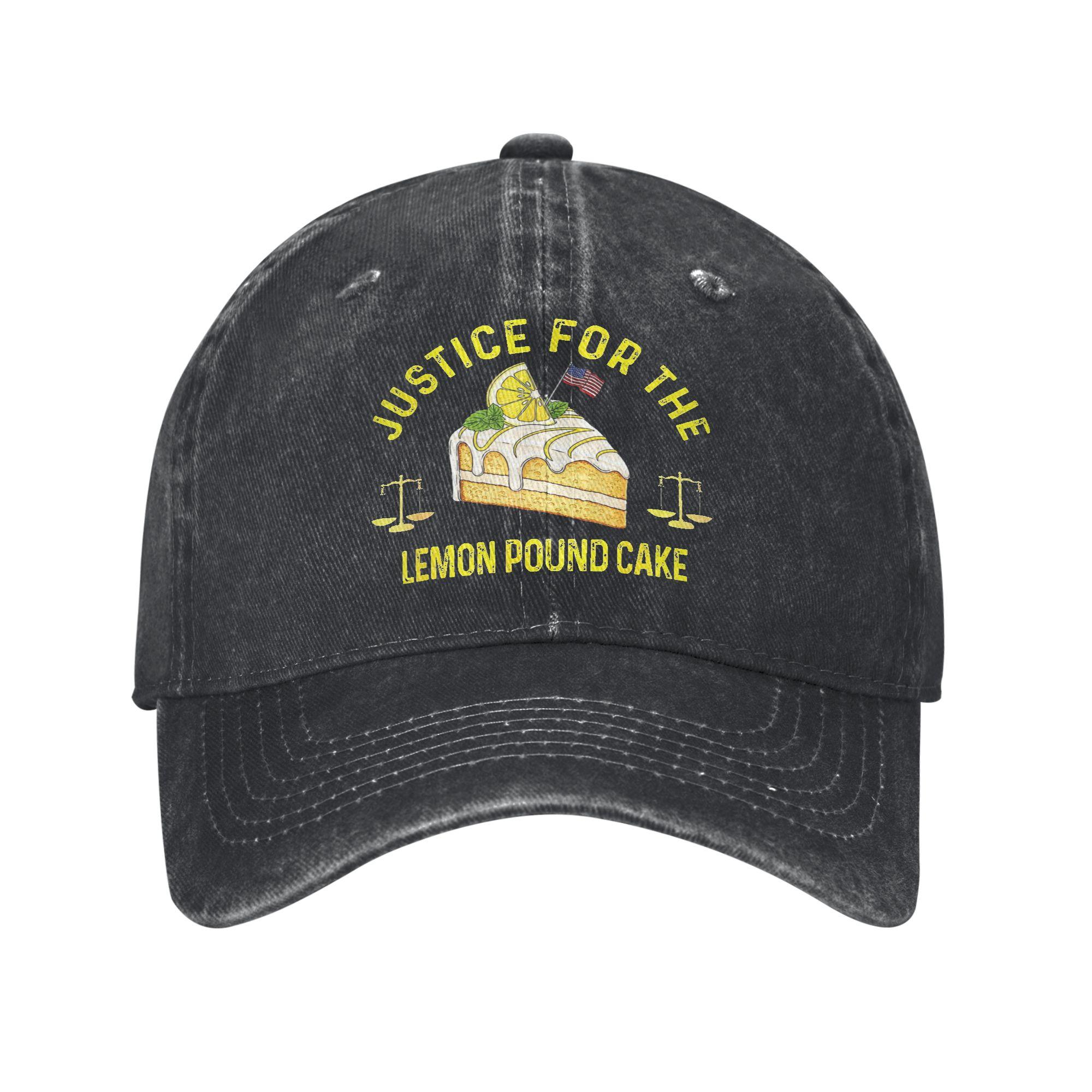 AfroUnisex Lemon Pound Cake Baseball Cap Merch For Unisex Adjustable Trucker Hat One Size