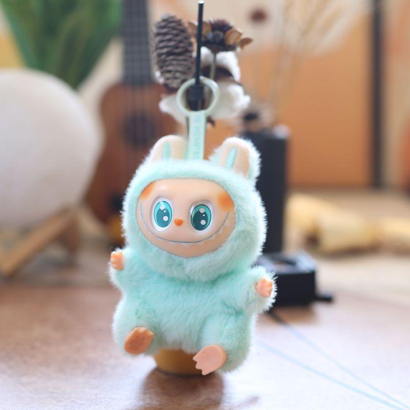 Plush Keychain Super Soft Pp Cotton With Rotating Head For Kids Gift