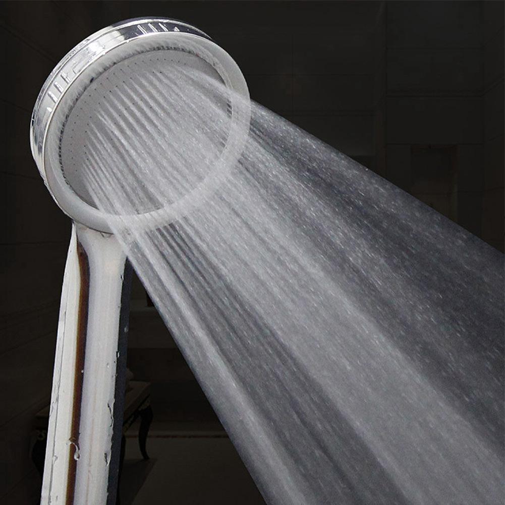 Water Saving Shower Heads Silver Shower Head For-Turbo High-Pressure Energy Water Saving Bathroom Handheld Showers Accessories