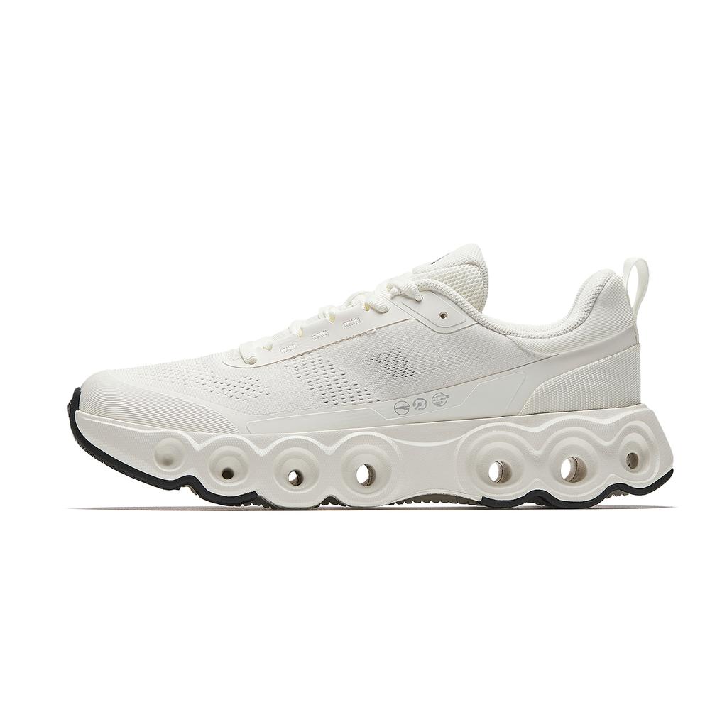 Anta Energy Ring Textile, Rubber Low top Running Shoes Women's Ivory White 922615506-1