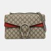 [Pre-Owned] Dionysus Chain Tiger Head Buckle Logo Canvas And Leather Shoulder Bag Small - Very Good #1KT5S38