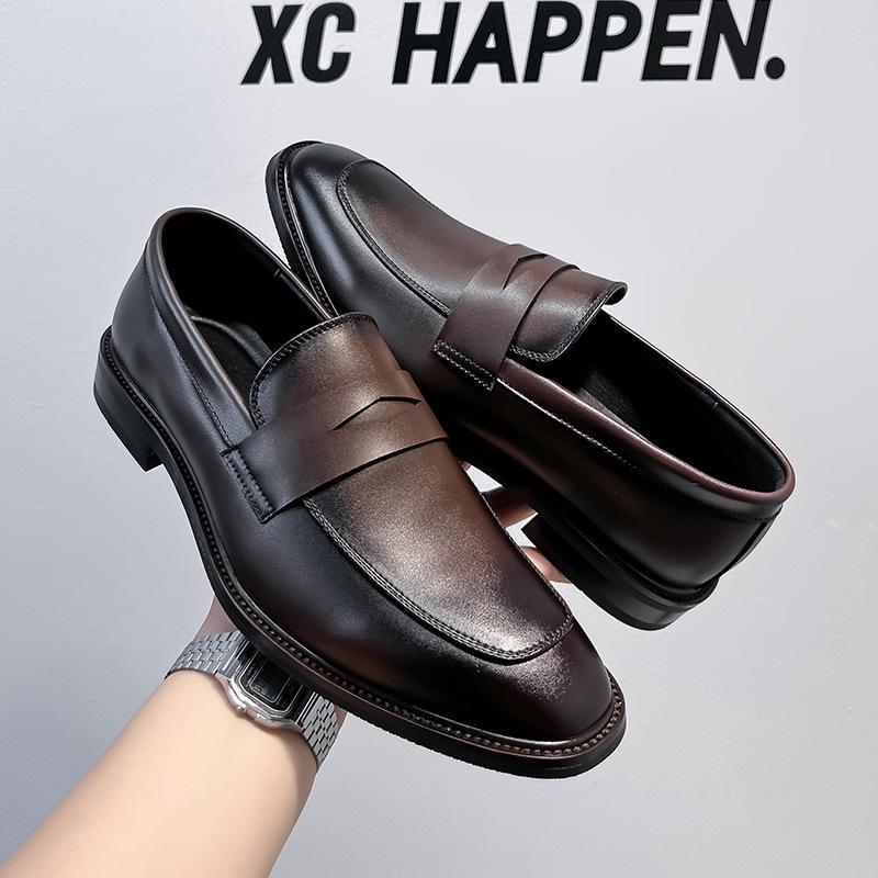 

Men s 2024 Autumn Classic Leather Formal Derby Shoes for Weddings (24305-A) 46