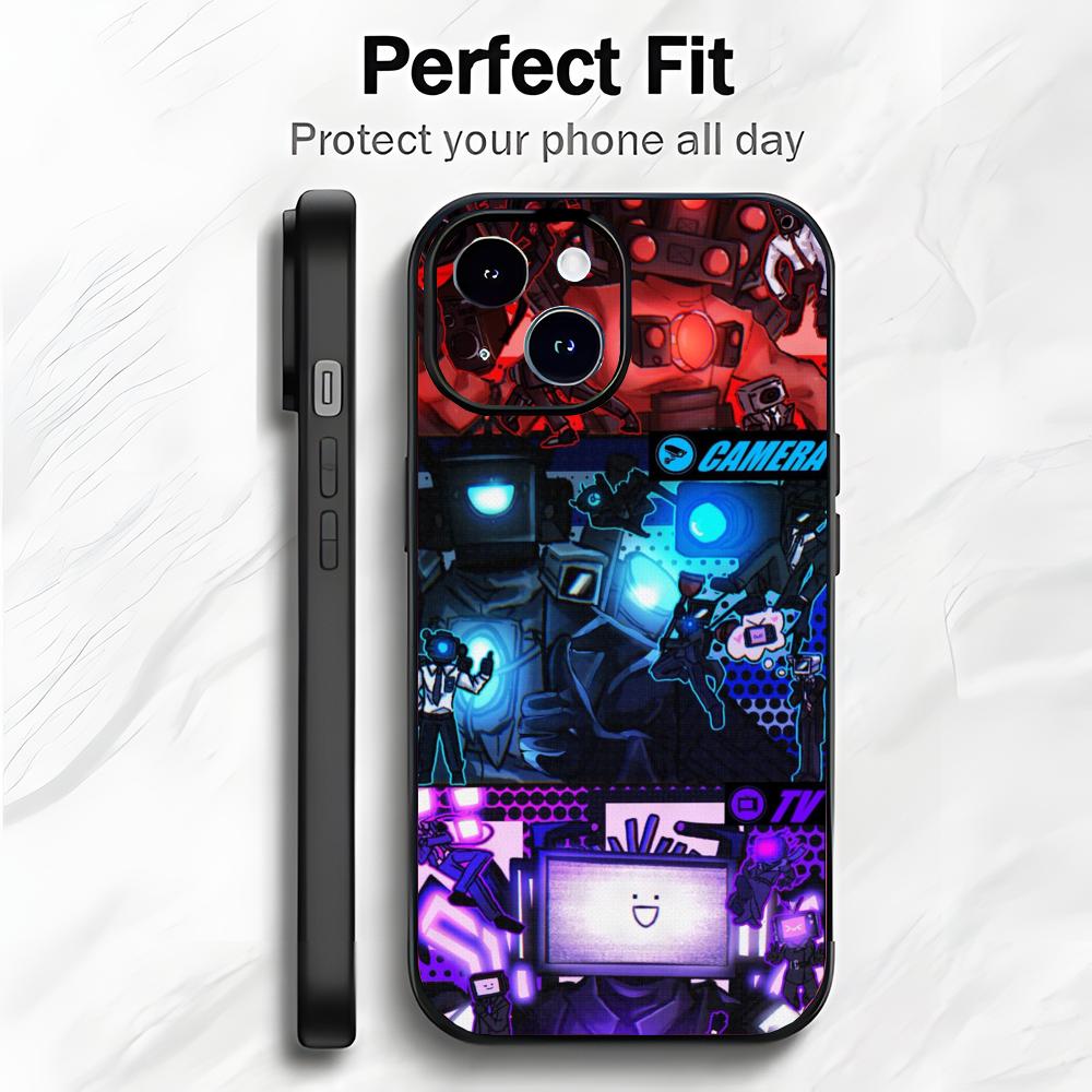 Art S-Skibidi Toilet Internet Meme Phone Case Phone Case Soft Packaging Lightweight For iPhone17 16 15 14 13ProMax