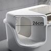 Enclosed Corridor Cat Litter Box Anti-Splash Litter Tray High-Sided Covered Cats Toilet Jumbo Cat Bedpans with Privacy Tunnel