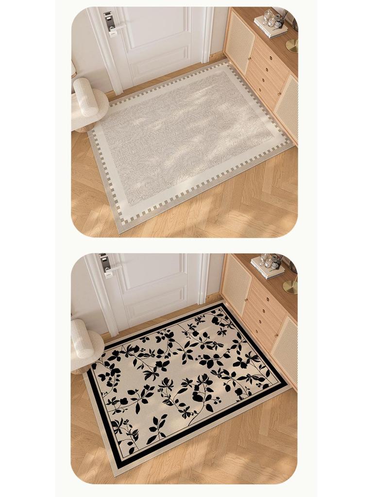 Zvukotěsná, nečistotám odolná, krémově zbarvená kožená vstupní rohožka - omyvatelná, bez nutnosti drhnutí, přizpůsobitelná podložka na nohy pro domácí použití.