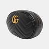 [Pre-Owned] Gucci Quilted Leather GG Marmont Matelassé Belt Bag 38/95 'Black' - Excellent #6JVJ8L