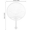 MAGICLULU 20pcs Japanese Fan Uchiwa DIY Kit, Hand-held Fan Framework Chinese Style Fans DIY Japanese Hand Fan Frame Hand Fan Making Supplies Kit for