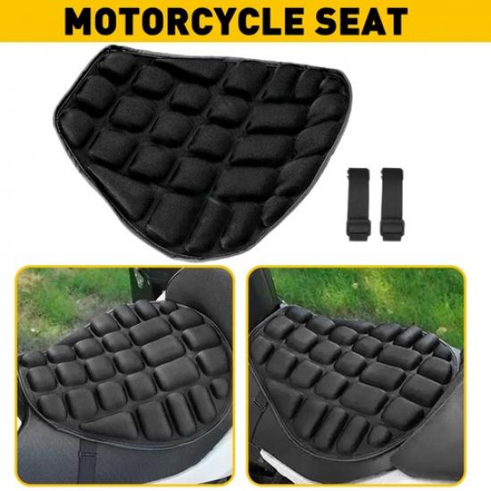 Motorcycle Comfort Seat Gel Cushion Pillow Pad Pressure Relief Cover Accessories