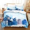 Christmas Duvet Cover Set Santa Claus Elk Children Bedding Set Holiday Gifts for Bedroom Decoration Queen King Full Size