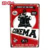 Vintage Movie Tin Sign 2D Aluminum Art Man Cave Bar Decor
