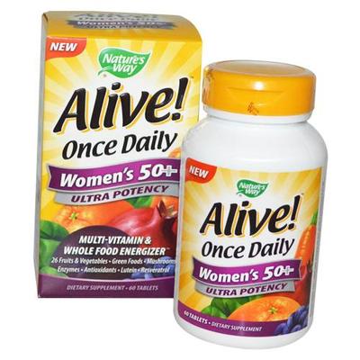 Vitamins for Women Over 50, Alive! Once Daily Women's 50+ Ultra Potency, 60tab (36344018)