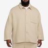 Nike Sportswear Tech Fleece Reimagined Oversized Shacket Khaki Men Tops Tan FB8167-247