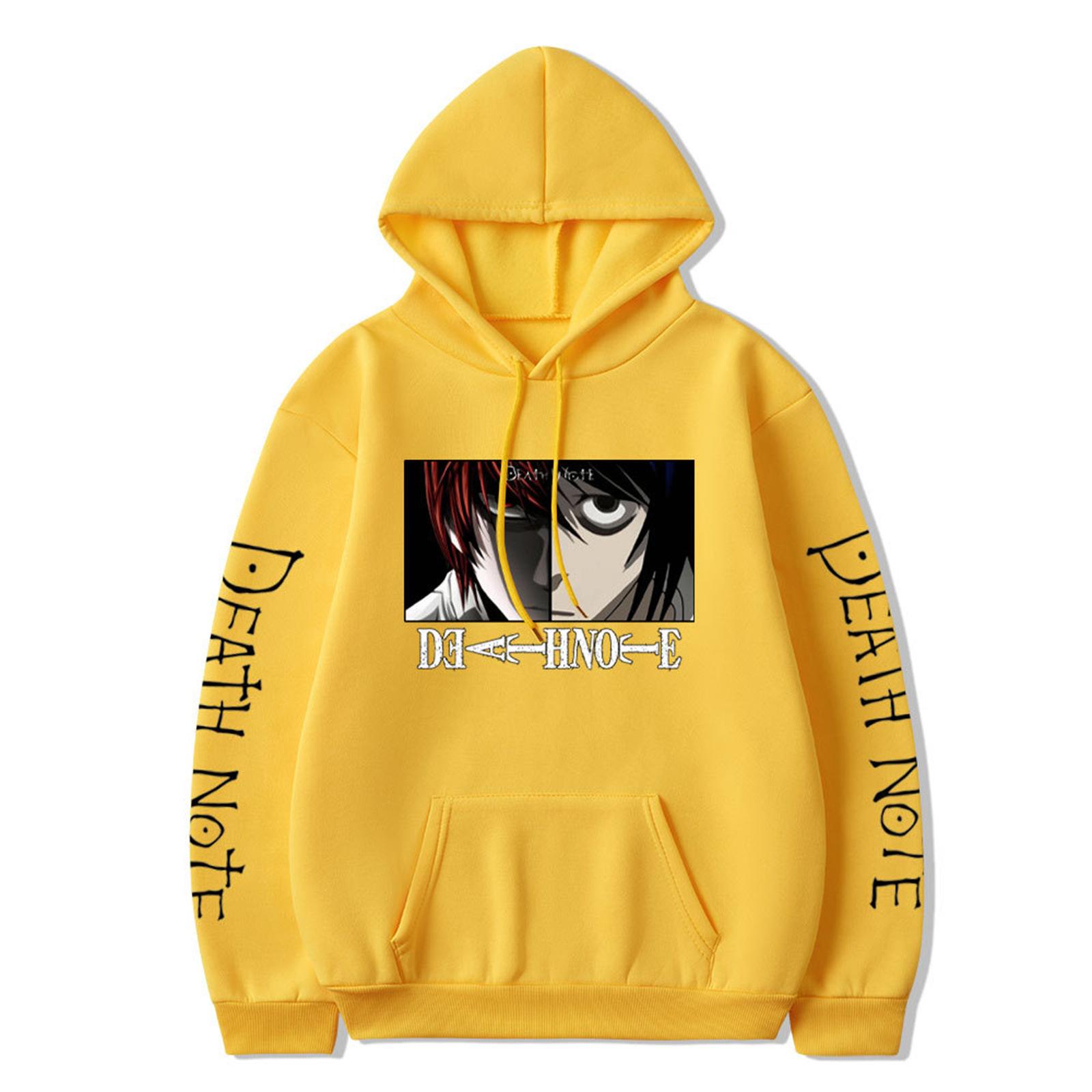 

2025 японская манга новая аниме-тренд Wenhao Noguchi свитер с капюшоном женская осенняя печать спортивные топы XXXL жёлтый