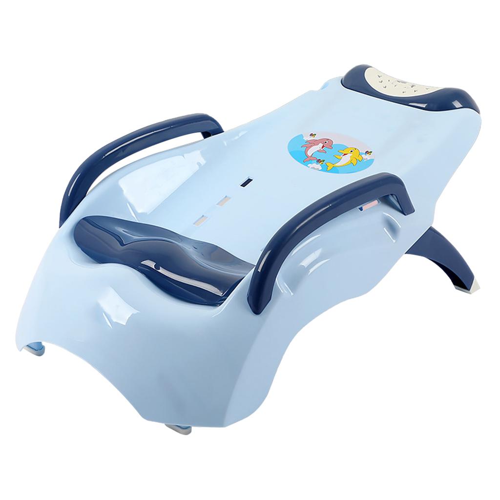 Kids Hair Washing Chair Multi Levels Ergonomic Design Foldable Child Shampoo Bed for Home Hair