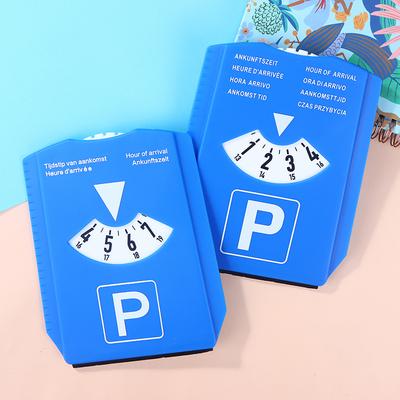 1pc Blue Digital Car Parking Timer Disc - Easy-to-Use Arrival Time Display Clock Tool for Parking Enforcement & Daily Car Use