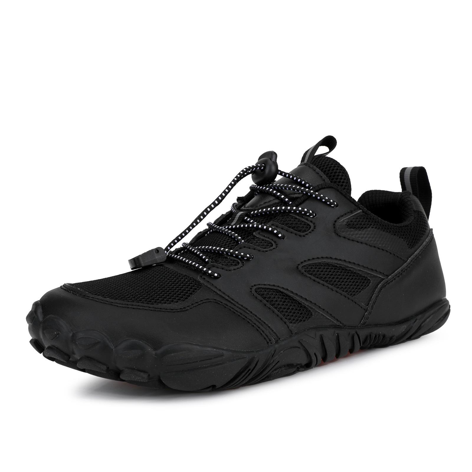 

2025 new lightweight outdoor rock climbing cycling men s swimming shoes five-finger hiking shoes wading breathable stream walking shoes 36 чёрный